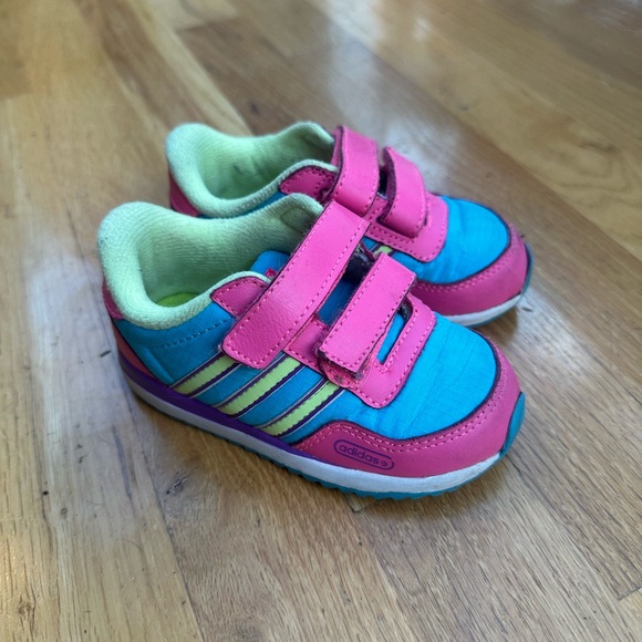 adidas Shoes Toddler Adidas Neon Tennis Shoes Sneakers Size 6 Size 6c 8s Retro Poshmark